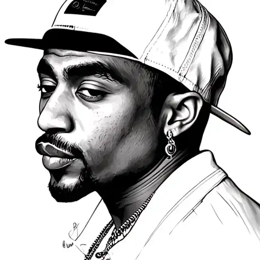 2Pac Portrait