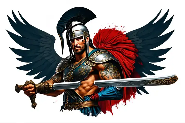 Spartan Warrior With