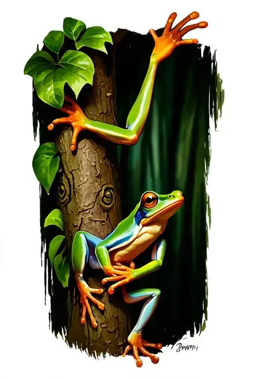Tree Frog Climbing Leg Piece