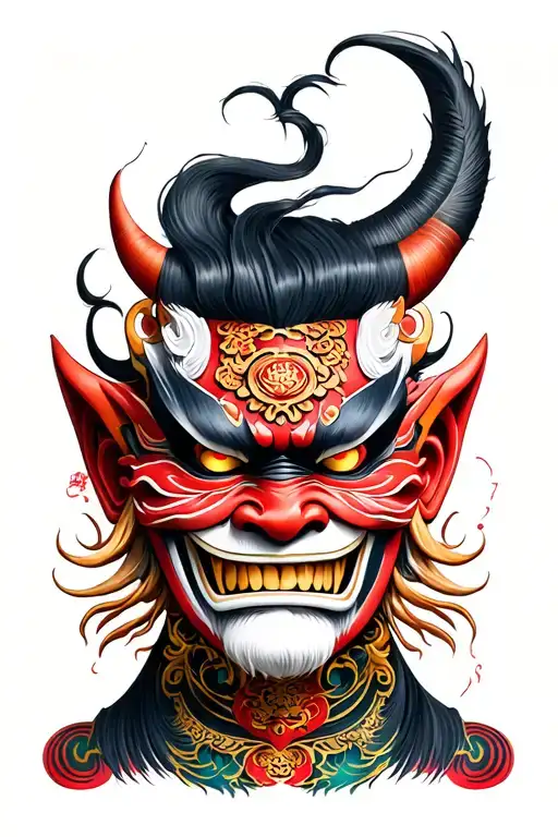 Japanese Oni Mask