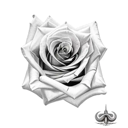 Rose With Snake