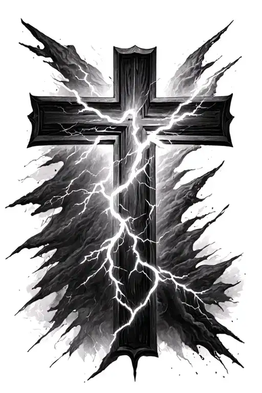 Lightning Cross Made Entirely