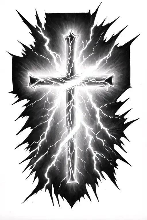 Cross Shape Lightning