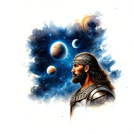 Leon Looking At The Stars And Planets Stylo De Gladiator