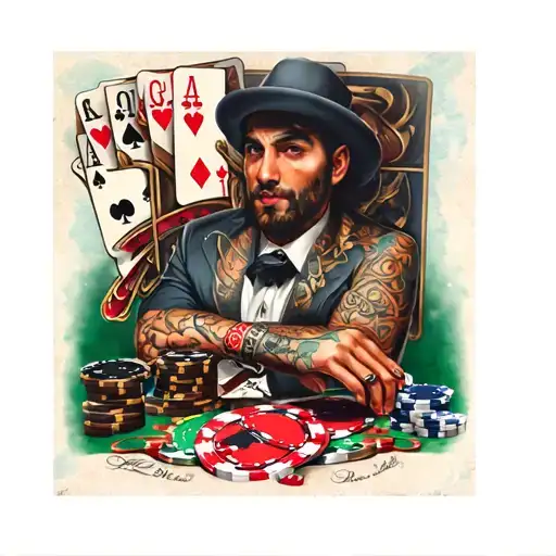 Gambling Themed Sleeve