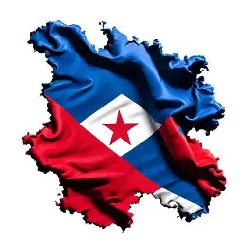 Cape Verdean Flag Infused With The Dominican Republic Flag