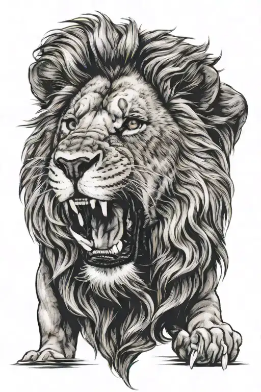 Lion Roaring