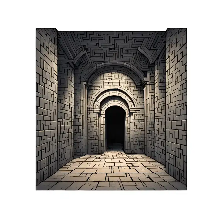 Maze Dungeon Scene