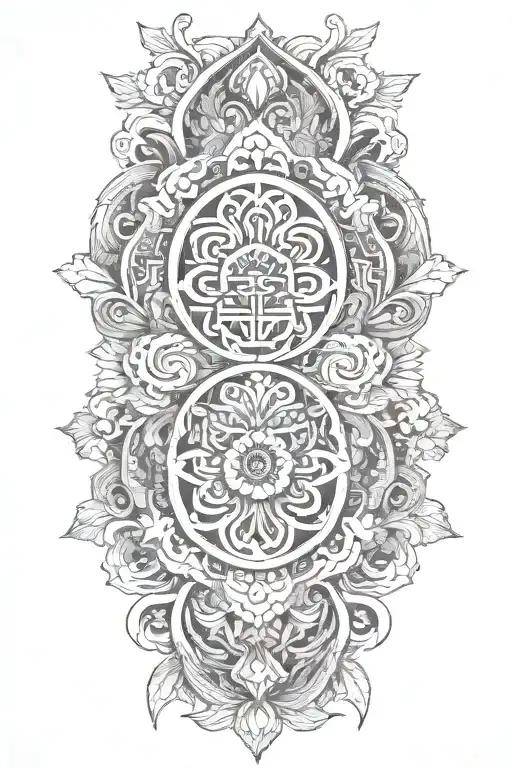 Add Korean Traditional Pattern On The Background