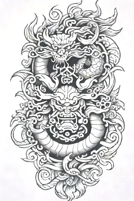 Add Korean Traditional Symbol On The Background