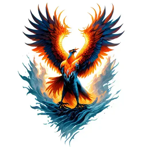 Phoenix Coming Out Of The Skin Of The
