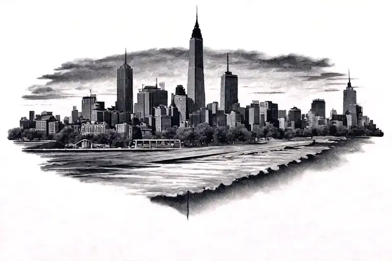 Evansville Indana Skyline