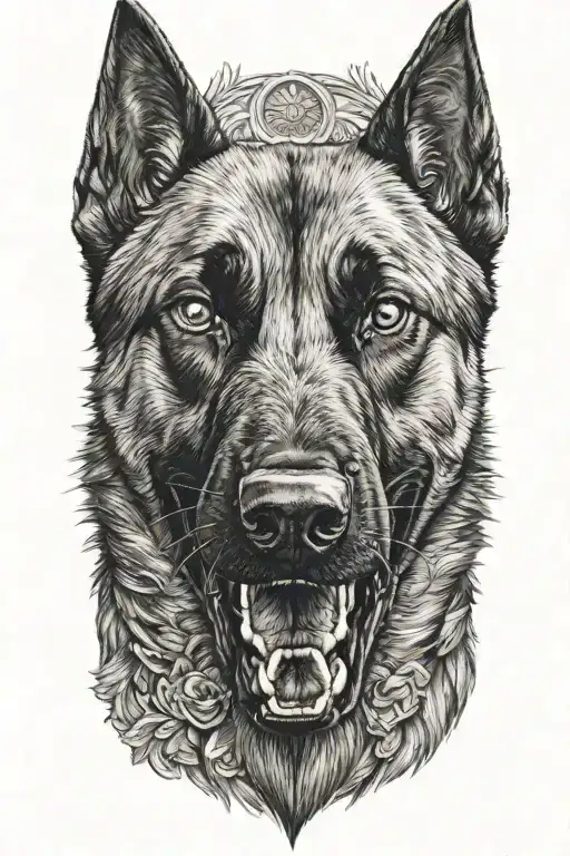 Belgian Malinois Growling