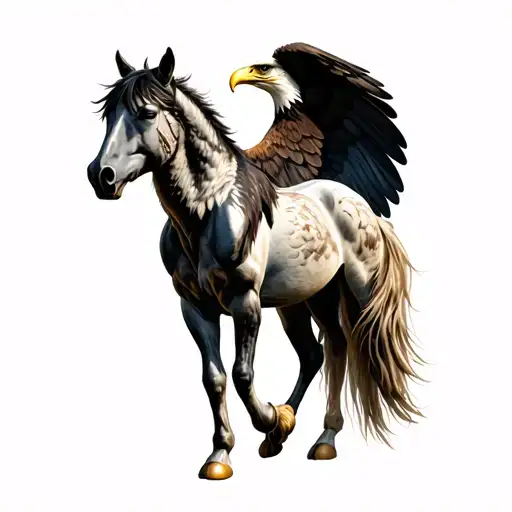 Horse With Eagle Head Wings Wolf Legs