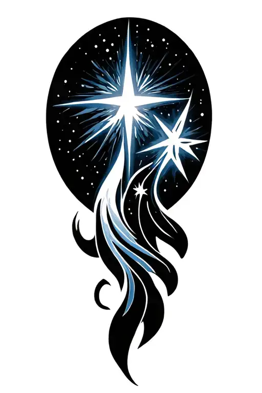 Tribal Shooting Star Passing