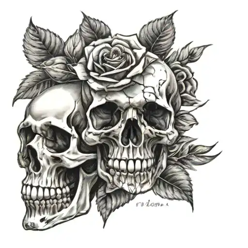 Skull And Roses