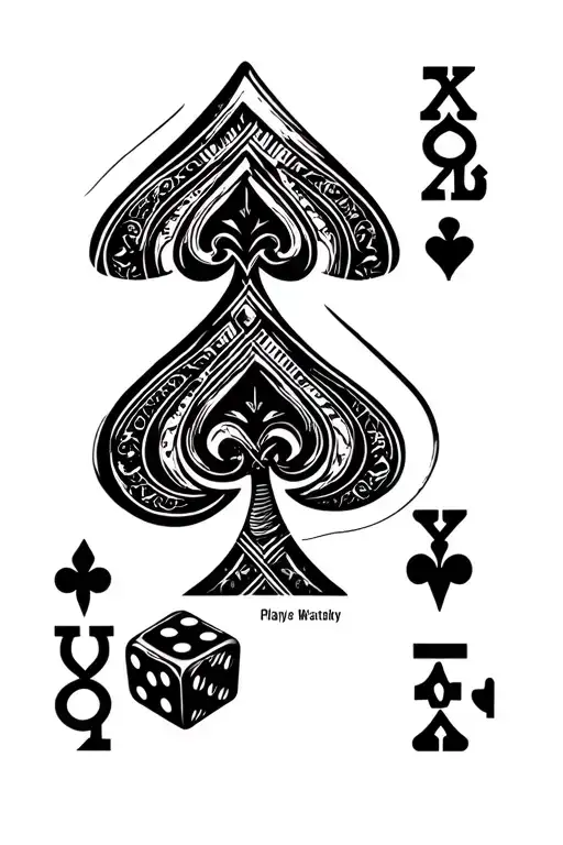 Playing Cards And Dice Set