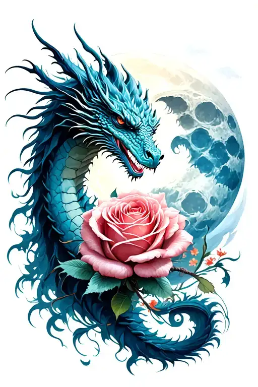 Rosa And Moon And Dragon