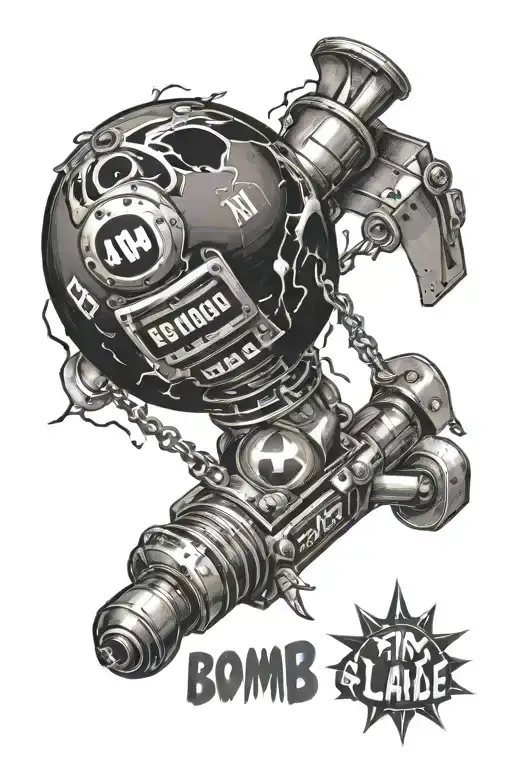 Bomb Ready To Explode With Text Can Explode