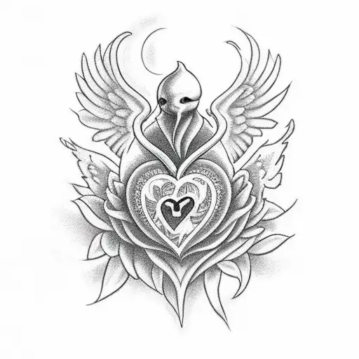 Dark Angle Holding A Heart