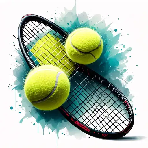 Tennis Racket And Ball