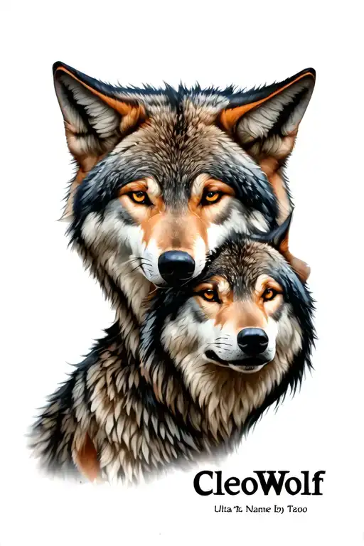 The Name Cleowolf Surrounded By Wolves