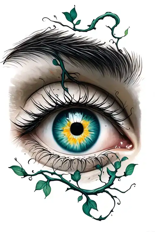 Eye With Vines
