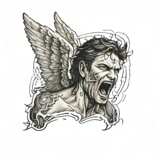 An Angel With Its Mouth Sewed Shut