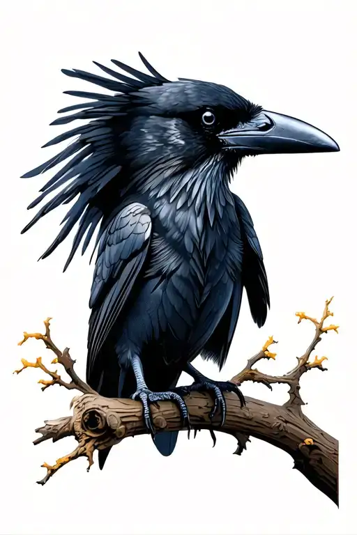 Raven Perched