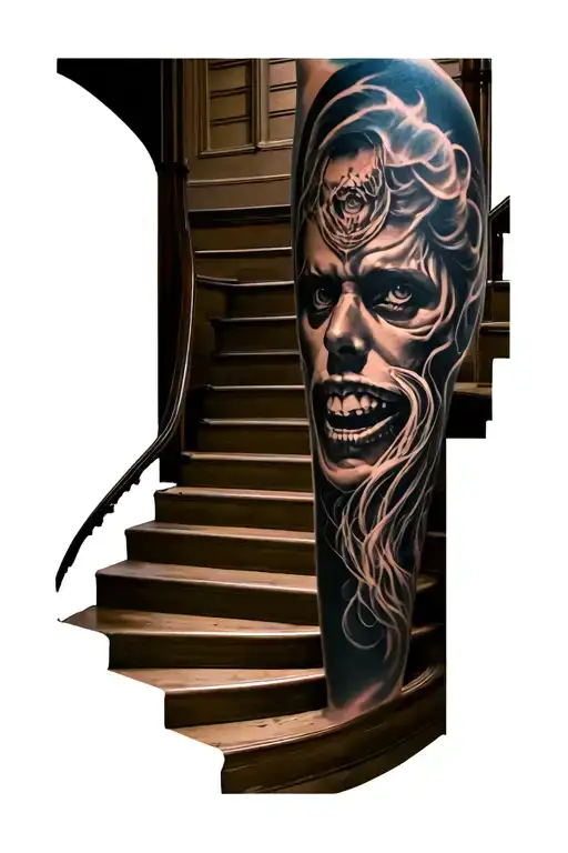 Freek Tattoo With A Stair Way