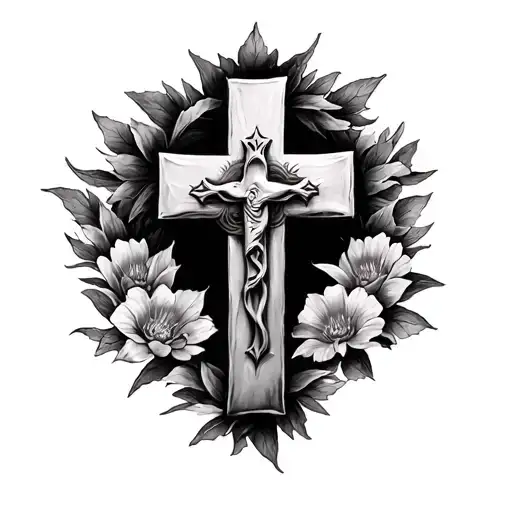 Cross Tattoo In Memory