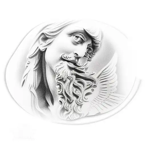 Greek Sculpture With Detailed And Pretty Eyes