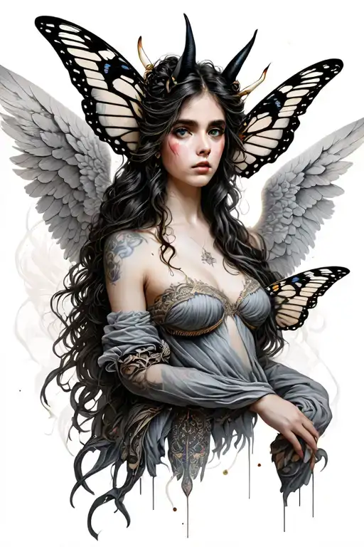 Butterfly Angel Half Demon