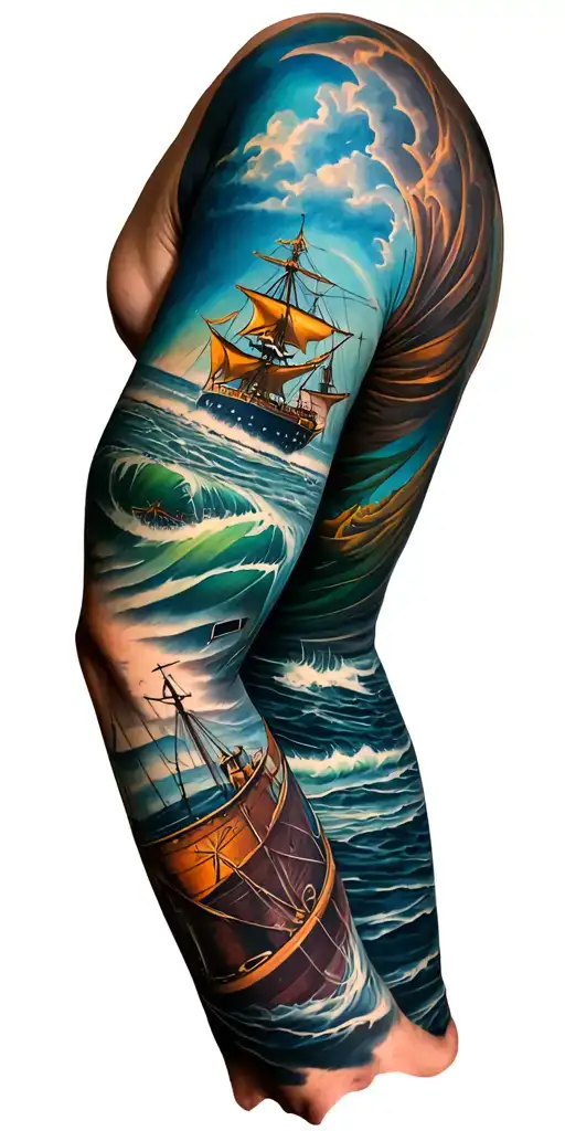 Nautical Arm Sleeve