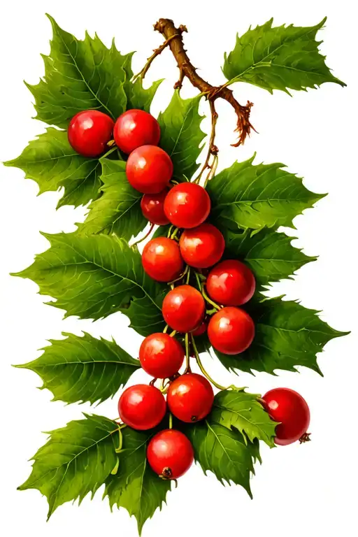 Rowan Tree Berries Intertwined