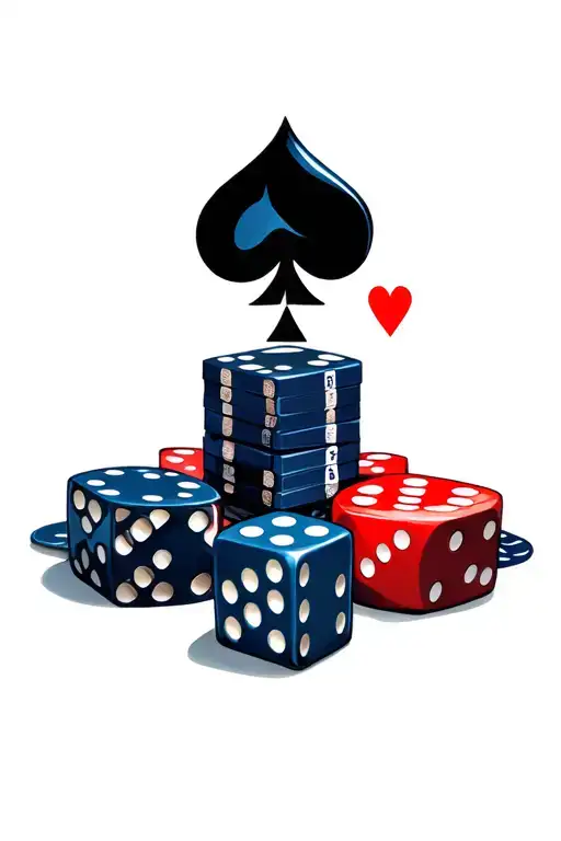 Play Cards And Dices Cards And Joker