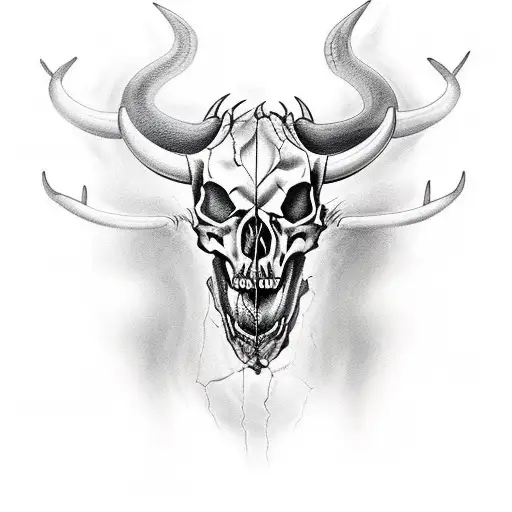 Bull Demon Skull