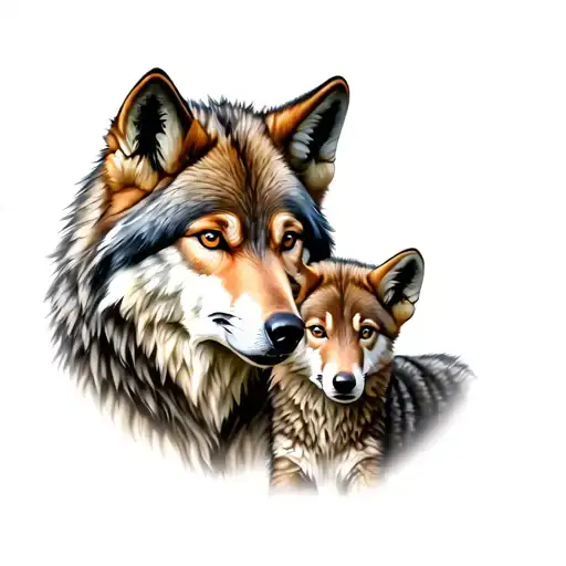 Wolf And Cub