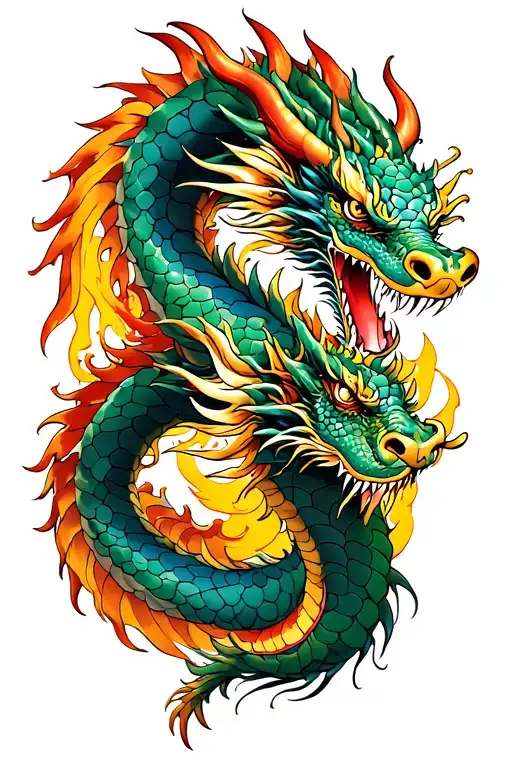 Japanese Dragon On The Biceps