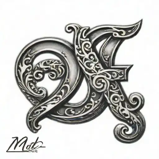 M & D Only Alphabet Written