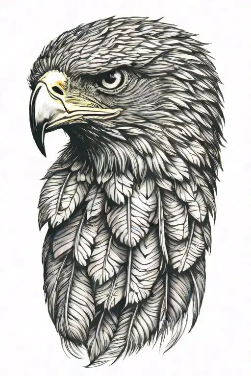 A Single Golden Eagle Feather