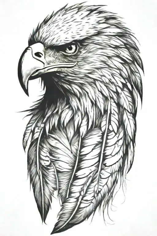 A Eagle Feather Like The Indians Wore