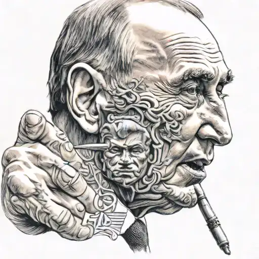 Vladimir Putin With His Finger In Donald Trumps Mouth