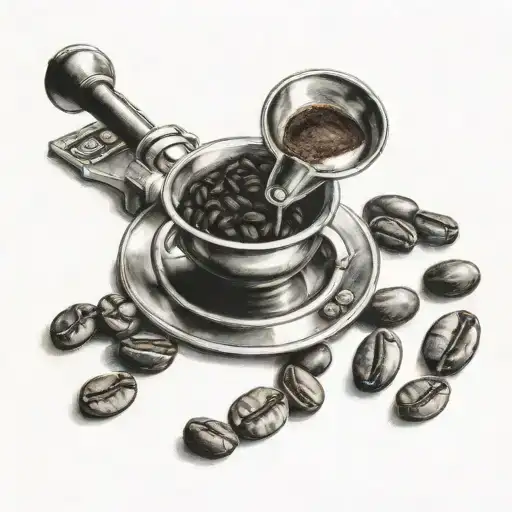 Portafilter And Coffe Beans