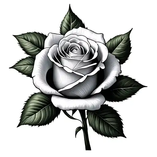 Rose With A Phrase That