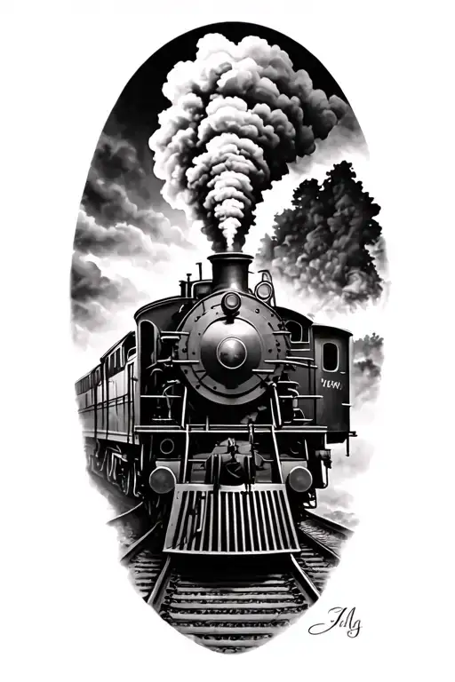 Steam Train Traveling