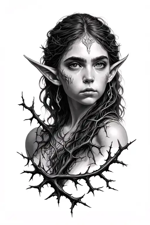 Elf In The Thorns