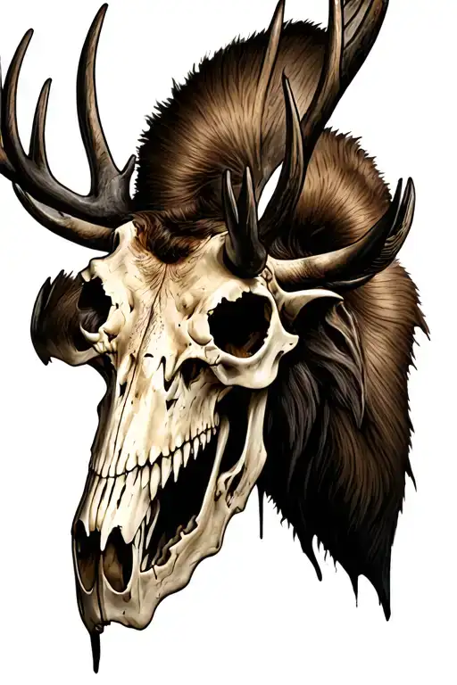 Evil Moose Skull