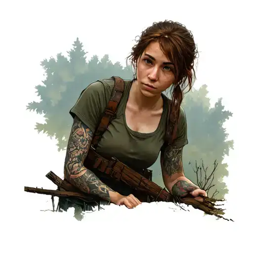 Ellie From Tlou With Details Of Tlou