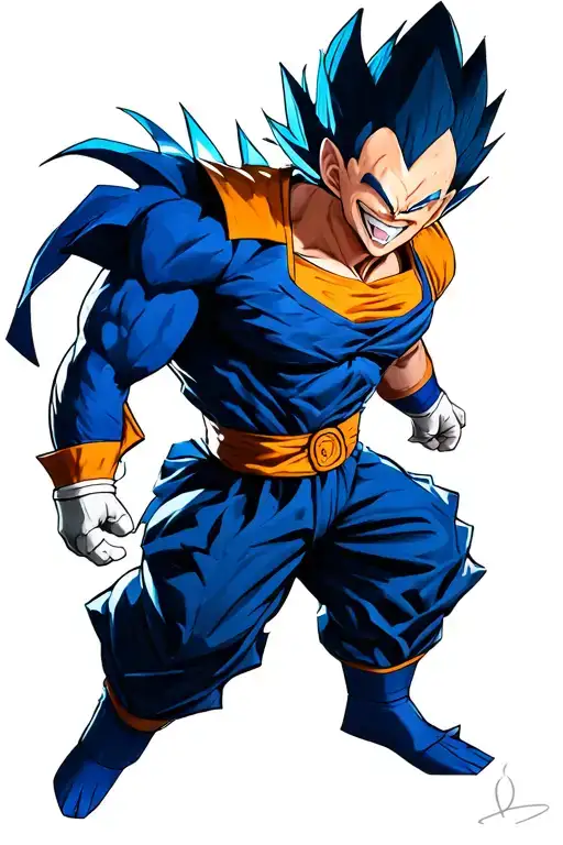 Majin Vegeta Badass Smile